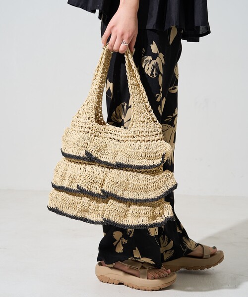 FREAK'S STORE ショルダーバッグ バッグ 限定展開 ペーパー フリル ハンドバッグ レディース - 画像 (6)