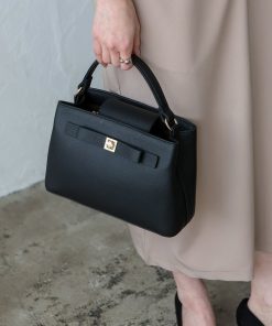 VitaFelice ハンドバッグ リボンデザイン2wayハンドバッグ フォーマルバッグ セレモニーバッグ