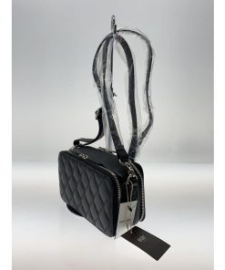 ear PAPILLONNER◆ショルダーバッグ/--/BLK/無地/EAZ1042614A0002